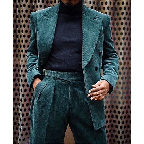 Costume Homme Mariage Ensemble 2 pièces Vert Couleur Pleine Coupe Sur-Mesure 2023
Costume Homme Mariage Ensemble 2 pièces Vert Couleur Pleine Coupe Sur-Mesure 2023