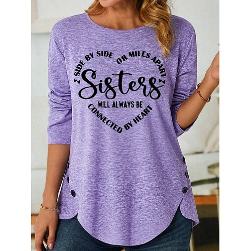 Damen T Shirt Weiß Rosa Blau Herz Buchstabe Bedruckt Langarm Täglich Wochenende Modisch Rundhalsausschnitt Regular Fit Farbe Frühling Herbst
Damen T Shirt Weiß Rosa Blau Herz Buchstabe Bedruckt Langarm Täglich Wochenende Modisch Rundhalsausschnitt Regular Fit Farbe Frühling Herbst