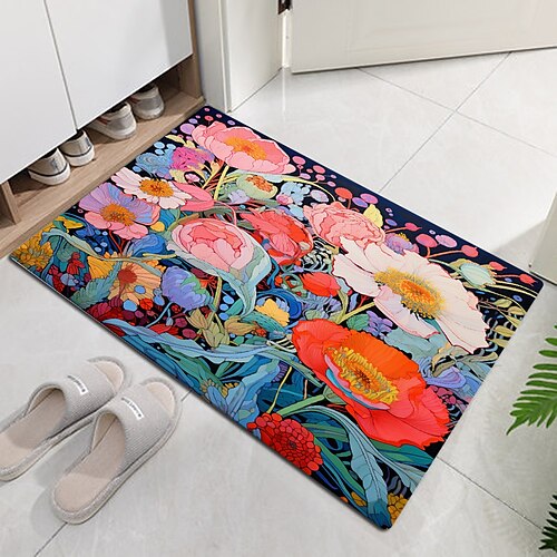 Paillasson à fleurs colorées, antidérapant, résistant à l'huile, intérieur et extérieur, décoration de chambre à coucher, de salle de bain, d'entrée, de porte
Paillasson à fleurs colorées, antidérapant, résistant à l'huile, intérieur et extérieur, décoration de chambre à coucher, de salle de bain, d'entrée, de porte