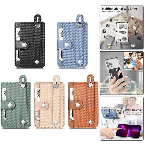 Multifunktionaler, universeller Handy-Kartenhalter mit Werkzeug, Kartenklinge, Kartenrückseite, Aufkleber, Gummischnalle im Handgelenk-Stil
Multifunktionaler, universeller Handy-Kartenhalter mit Werkzeug, Kartenklinge, Kartenrückseite, Aufkleber, Gummischnalle im Handgelenk-Stil
