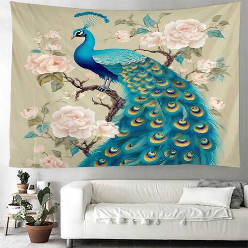 Peacock Bird Hanging Tapestry Wall Art Large Tapestry Mural Decor Photograph Backdrop Blanket Curtain Home Bedroom Living Room Decoration
Peacock Bird Hanging Tapestry Wall Art Large Tapestry Mural Decor Photograph Backdrop Blanket Curtain Home Bedroom Living Room Decoration