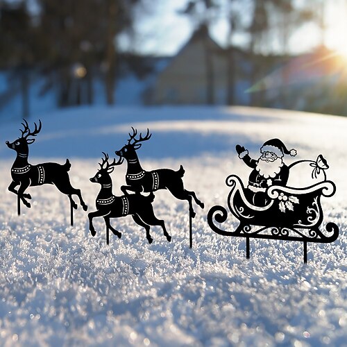 3 piezas de arte del hierro navideño, decoración del suelo del jardín, inserción de tarjetas, alce de reno, trineo de Papá Noel, decoración de silueta de metal, decoración navideña al aire libre
3 piezas de arte del hierro navideño, decoración del suelo del jardín, inserción de tarjetas, alce de reno, trineo de Papá Noel, decoración de silueta de metal, decoración navideña al aire libre