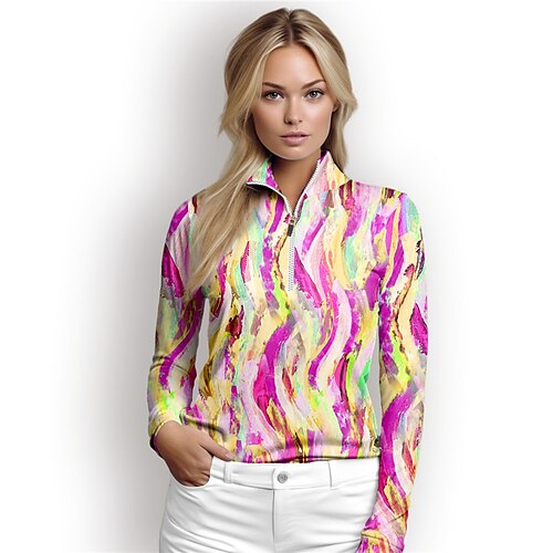Mujer Sudadera con capucha de golf Jersey de golf Sudadera Golf Mantiene abrigado Transpirable Dispersor de humedad Manga Larga Ropa de golf Camiseta Ajuste regular Bolsillos laterales 1/4 cremallera
Mujer Sudadera con capucha de golf Jersey de golf Sudadera Golf Mantiene abrigado Transpirable Dispersor de humedad Manga Larga Ropa de golf Camiseta Ajuste regular Bolsillos laterales 1/4 cremallera