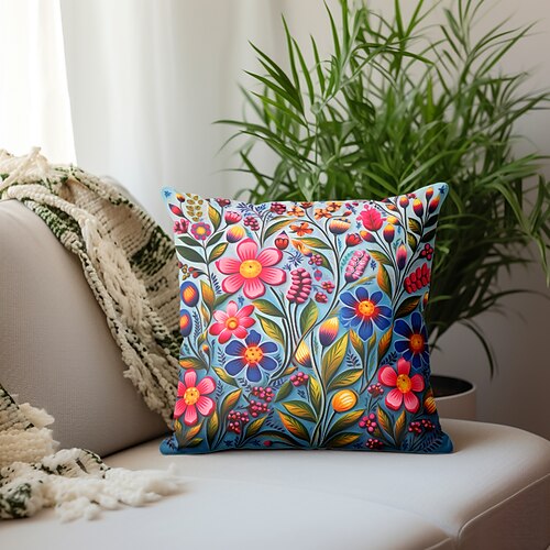 Funda de almohada de doble cara con flores de colores, 1 unidad, funda de cojín cuadrada decorativa suave, funda de almohada para dormitorio, sala de estar, sofá, silla
Funda de almohada de doble cara con flores de colores, 1 unidad, funda de cojín cuadrada decorativa suave, funda de almohada para dormitorio, sala de estar, sofá, silla