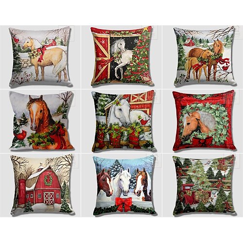 Doppelseitiger Kissenbezug mit Weihnachtsmotiv, 1 Stück, weich, dekorativ, quadratisch, Kissenbezug für Schlafzimmer, Wohnzimmer, Sofa, Couch, Stuhl
Doppelseitiger Kissenbezug mit Weihnachtsmotiv, 1 Stück, weich, dekorativ, quadratisch, Kissenbezug für Schlafzimmer, Wohnzimmer, Sofa, Couch, Stuhl