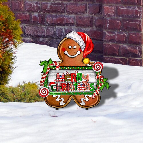 1PCS Christmas Gingerbread Man Acrylic Outdoor Courtyard Ground Insertion Garden Decoration Insertion
1PCS Christmas Gingerbread Man Acrylic Outdoor Courtyard Ground Insertion Garden Decoration Insertion
