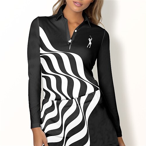 Mujer Camisas de polo Camiseta de golf Polo con botones Transpirable Secado rápido Dispersor de humedad Manga Larga Ropa de golf ropa de golf Ajuste regular Impreso Primavera Otoño Tenis Golf
Mujer Camisas de polo Camiseta de golf Polo con botones Transpirable Secado rápido Dispersor de humedad Manga Larga Ropa de golf ropa de golf Ajuste regular Impreso Primavera Otoño Tenis Golf