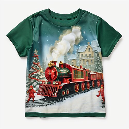 Weihnachten Jungen 3D-Zug-Shirt T-Shirt Kurzarm 3D-Druck Herbst aktiv Sport Mode Polyester Kinder 3–12 Jahre draußen lässig täglich normale Passform
Weihnachten Jungen 3D-Zug-Shirt T-Shirt Kurzarm 3D-Druck Herbst aktiv Sport Mode Polyester Kinder 3–12 Jahre draußen lässig täglich normale Passform