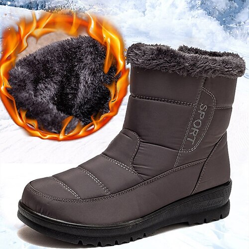 Mujer Botas Botas de nieve Zapatos Confort Diario Botines Botines Tacón Plano Dedo redondo Felpa Confort Minimalismo Poliéster PU Cremallera Color sólido Negro Rojo Gris
Mujer Botas Botas de nieve Zapatos Confort Diario Botines Botines Tacón Plano Dedo redondo Felpa Confort Minimalismo Poliéster PU Cremallera Color sólido Negro Rojo Gris