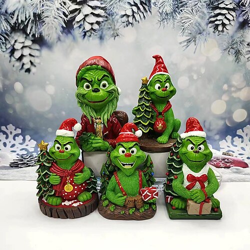 Christmas Resin Grinch Handmade Xmas Resin Grinch Sculpture Holiday Present, Winter Table Christmas Tree Christmas Decorations Indoor and Display on Mantel or Window Sill
Christmas Resin Grinch Handmade Xmas Resin Grinch Sculpture Holiday Present, Winter Table Christmas Tree Christmas Decorations Indoor and Display on Mantel or Window Sill