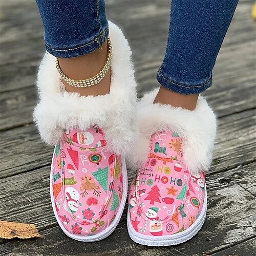 Mujer Botas Botas de nieve Tallas Grandes Navidad Diario Forrado con Lana Botines Botines Tacón Plano Dedo redondo Felpa Casual Confort Tela Mocasín Color sólido Negro Blanco Rosa
Mujer Botas Botas de nieve Tallas Grandes Navidad Diario Forrado con Lana Botines Botines Tacón Plano Dedo redondo Felpa Casual Confort Tela Mocasín Color sólido Negro Blanco Rosa