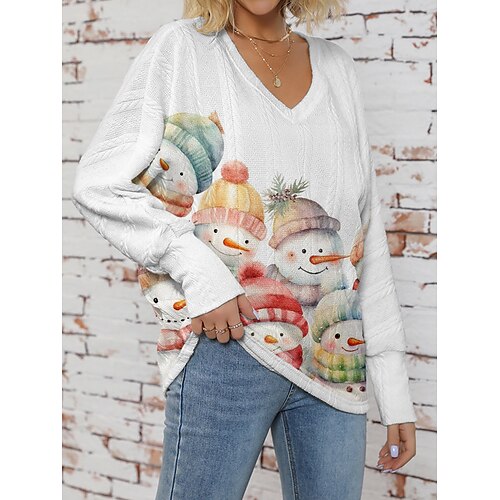 Pull Femme A côtes Tricoter Col V Polyester Tricoté Imprimer Automne Hiver Normal Extérieur Noël Vacances du quotidien mode Décontractées manche longue Bonhomme de neige Arbre de Noël Rose Claire
Pull Femme A côtes Tricoter Col V Polyester Tricoté Imprimer Automne Hiver Normal Extérieur Noël Vacances du quotidien mode Décontractées manche longue Bonhomme de neige Arbre de Noël Rose Claire