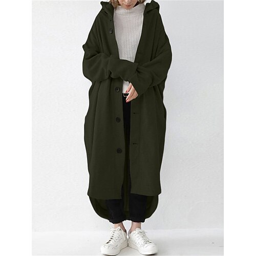 Manteau Femme Plein Air Casual Usage quotidien Vacances Contemporain Décontractées Minimalisme Style de rue Avec poches Surdimensionné Longue Manteau Noir Jaune Rouge Automne Hiver Boutonnage Simple
Manteau Femme Plein Air Casual Usage quotidien Vacances Contemporain Décontractées Minimalisme Style de rue Avec poches Surdimensionné Longue Manteau Noir Jaune Rouge Automne Hiver Boutonnage Simple