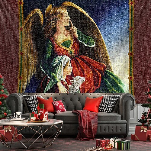 Tapiz colgante de Navidad, arte de pared, tapiz grande, decoración mural, fotografía, telón de fondo, manta, cortina, decoración para el hogar, dormitorio y sala de estar
Tapiz colgante de Navidad, arte de pared, tapiz grande, decoración mural, fotografía, telón de fondo, manta, cortina, decoración para el hogar, dormitorio y sala de estar
