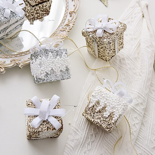 Christmas Decoration Glitter Powder Foam Gift Box Pendant 6cm Gift Bag Christmas Tree Hanging Decoration Ball Diy Decoration
Christmas Decoration Glitter Powder Foam Gift Box Pendant 6cm Gift Bag Christmas Tree Hanging Decoration Ball Diy Decoration