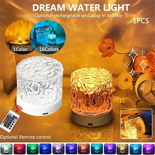 1 peça lâmpada de cristal 1/16 cores regulável ondulação de água projetor luz noturna usb toque luz noturna para decoração de casas quarto atmosfera estética presente de feriado luzes do pôr do sol
1 peça lâmpada de cristal 1/16 cores regulável ondulação de água projetor luz noturna usb toque luz noturna para decoração de casas quarto atmosfera estética presente de feriado luzes do pôr do sol