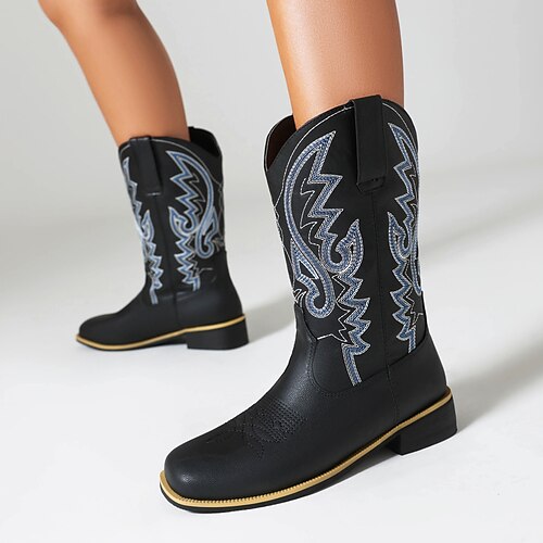 Femme Bottes Bottes Cow boy Grandes Tailles Bottes à talons du quotidien Bottes mi-mollet Bottines Bottines Hiver Talon bloc Bout carré Bohême Polyuréthane Mocassins Brun foncé Noir Jaune
Femme Bottes Bottes Cow boy Grandes Tailles Bottes à talons du quotidien Bottes mi-mollet Bottines Bottines Hiver Talon bloc Bout carré Bohême Polyuréthane Mocassins Brun foncé Noir Jaune