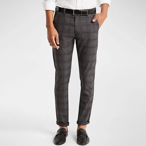 Homens Calças chinês Calça Chino Bolsos Xadrez Conforto Respirável Ao ar livre Diário Para Noite Misto de Algodão Moda Casual Cinza Claro Cinzento Escuro
Homens Calças chinês Calça Chino Bolsos Xadrez Conforto Respirável Ao ar livre Diário Para Noite Misto de Algodão Moda Casual Cinza Claro Cinzento Escuro
