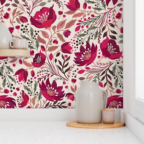 Rosa Blumentapete, abziehbare PVC/Vinyl-Tapete, selbstklebend, für Heimdekoration, Wanddekoration, 17,7'' x 118'' (45 cm x 300 cm)
Rosa Blumentapete, abziehbare PVC/Vinyl-Tapete, selbstklebend, für Heimdekoration, Wanddekoration, 17,7'' x 118'' (45 cm x 300 cm)