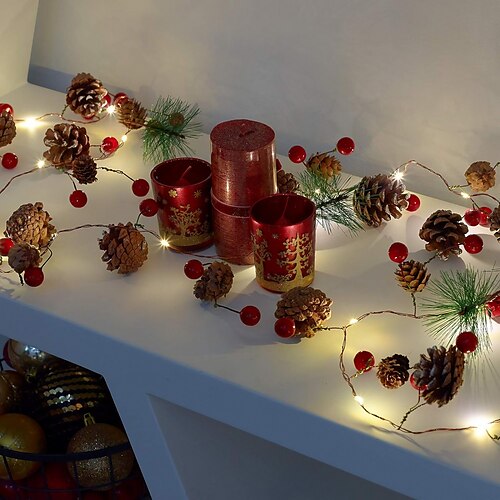 Sinos de natal pinhas pérola frutas luzes de corda led 2m 20leds luzes de fadas alimentadas por bateria natal feriados de ano novo casamento festa no jardim decoração de casa
Sinos de natal pinhas pérola frutas luzes de corda led 2m 20leds luzes de fadas alimentadas por bateria natal feriados de ano novo casamento festa no jardim decoração de casa