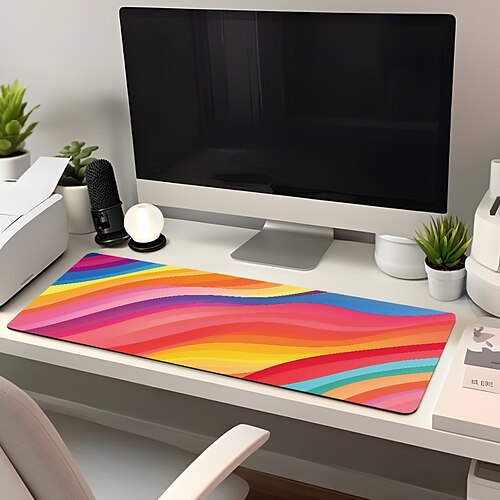Tapis de souris de jeu étendu, grand tapis de bureau avec base en caoutchouc antidérapant et bords cousus, tapis de souris pour clavier, tapis de bureau pour le travail, les jeux, le bureau, la maison
Tapis de souris de jeu étendu, grand tapis de bureau avec base en caoutchouc antidérapant et bords cousus, tapis de souris pour clavier, tapis de bureau pour le travail, les jeux, le bureau, la maison
