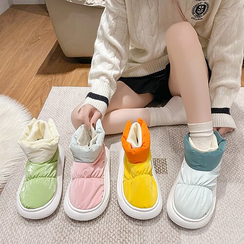 Mulheres Botas Chinelos Botas de Neve Tamanhos Grandes Chinelos internos Ao ar livre Casa Diário Forrada com Fleece Botas Botas Tornozelo Plataforma Ponta Redonda Elegante Casual Conforto Caminhada
Mulheres Botas Chinelos Botas de Neve Tamanhos Grandes Chinelos internos Ao ar livre Casa Diário Forrada com Fleece Botas Botas Tornozelo Plataforma Ponta Redonda Elegante Casual Conforto Caminhada