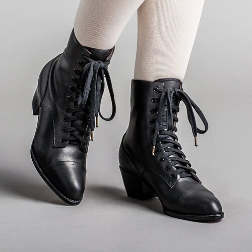 Women's Boots Motorcycle Boots Plus Size Vintage Shoes Outdoor Daily Booties Ankle Boots Kitten Heel Round Toe Vintage Fashion Elegant Faux Leather Cut-out Black Brown
Women's Boots Motorcycle Boots Plus Size Vintage Shoes Outdoor Daily Booties Ankle Boots Kitten Heel Round Toe Vintage Fashion Elegant Faux Leather Cut-out Black Brown