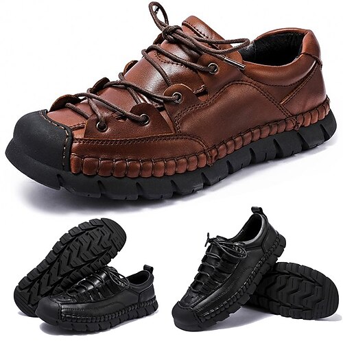 Hombre Oxfords Zapatos casuales de hombre Retro Zapatos hechos a mano Senderismo Zapatos de Paseo Vintage Casual Exterior Diario Cuero Templado Altura Incrementando Cómodo Botines / Hasta el Tobillo
Hombre Oxfords Zapatos casuales de hombre Retro Zapatos hechos a mano Senderismo Zapatos de Paseo Vintage Casual Exterior Diario Cuero Templado Altura Incrementando Cómodo Botines / Hasta el Tobillo