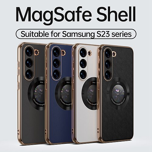Handy Hülle Handyhüllen Für Samsung Galaxy S23 Ultra Plus S23 Rückseite Magnetischer Adsorptionsfall Unterstützt kabelloses Laden Stoßresistent Plattierung PC PU-Leder
Handy Hülle Handyhüllen Für Samsung Galaxy S23 Ultra Plus S23 Rückseite Magnetischer Adsorptionsfall Unterstützt kabelloses Laden Stoßresistent Plattierung PC PU-Leder