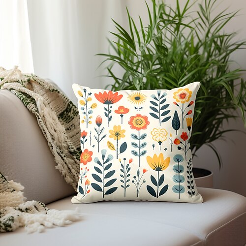 Funda de almohada de doble cara con flores de colores, 1 unidad, funda de cojín cuadrada decorativa suave, funda de almohada para dormitorio, sala de estar, sofá, silla
Funda de almohada de doble cara con flores de colores, 1 unidad, funda de cojín cuadrada decorativa suave, funda de almohada para dormitorio, sala de estar, sofá, silla