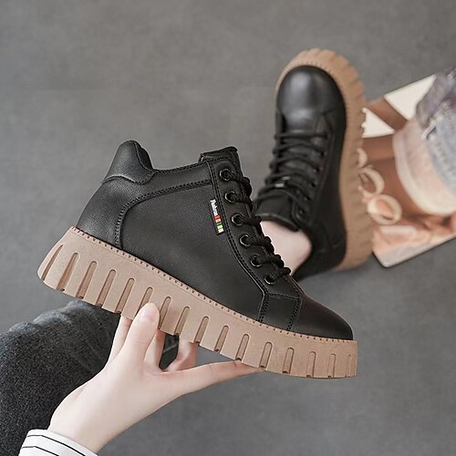Femme Bottes Bottes d'hiver du quotidien Doublé en Polaire Lacet Talon Plat Bout rond Pluche Marche Faux Cuir Lacet Couleur unie Noir Blanche
Femme Bottes Bottes d'hiver du quotidien Doublé en Polaire Lacet Talon Plat Bout rond Pluche Marche Faux Cuir Lacet Couleur unie Noir Blanche