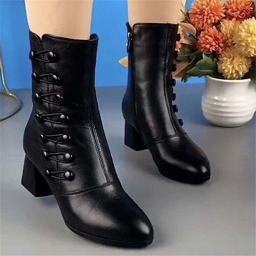 Mulheres Saltos Botas Tamanhos Grandes Botas de salto Ao ar livre Diário Botas da panturrilha Salto Robusto Ponta Redonda Vintage Elegante Sensual Couro Ecológico zíper Côr Sólida Preto
Mulheres Saltos Botas Tamanhos Grandes Botas de salto Ao ar livre Diário Botas da panturrilha Salto Robusto Ponta Redonda Vintage Elegante Sensual Couro Ecológico zíper Côr Sólida Preto