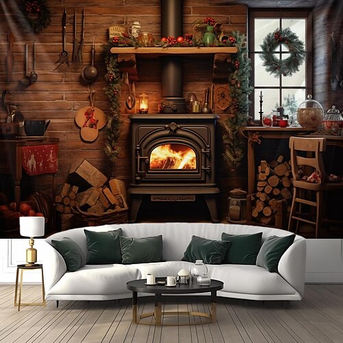 Noël cheminée maison suspendus tapisserie mur art noël grande tapisserie décor mural photographie toile de fond couverture rideau maison chambre salon décoration
Noël cheminée maison suspendus tapisserie mur art noël grande tapisserie décor mural photographie toile de fond couverture rideau maison chambre salon décoration