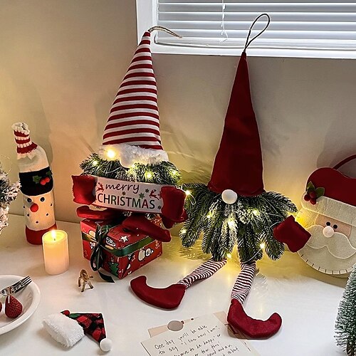 Ornaments Handmade Garland Faceless Old Man elf Doll Door Hanging Window Fireplace Ornament Pendant Indoor and Outdoor Christmas Party Holiday Decoration
Ornaments Handmade Garland Faceless Old Man elf Doll Door Hanging Window Fireplace Ornament Pendant Indoor and Outdoor Christmas Party Holiday Decoration