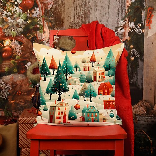 Christmas Town Double Side Pillow Cover 1PC Xmas Soft Decorative Square Cushion Case Pillowcase for Bedroom Livingroom Sofa Couch Chair
Christmas Town Double Side Pillow Cover 1PC Xmas Soft Decorative Square Cushion Case Pillowcase for Bedroom Livingroom Sofa Couch Chair