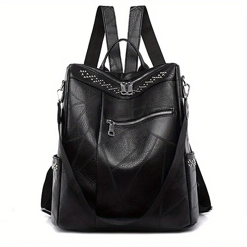 Mujer mochila Mochila Escolar mochila Escuela Diario Color sólido Cuero de PU Gran Capacidad Impermeable Duradero Remache Cremallera Vino Negro Marrón
Mujer mochila Mochila Escolar mochila Escuela Diario Color sólido Cuero de PU Gran Capacidad Impermeable Duradero Remache Cremallera Vino Negro Marrón