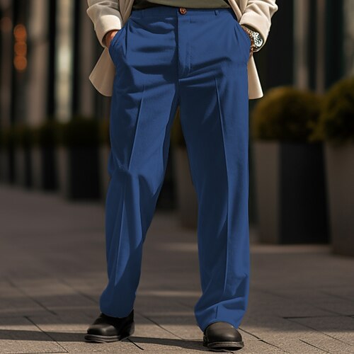 Homme pantalon de costume Pantalon Pantalons décontractés Pantalon en velours Poche avant Plein Confort Entreprise du quotidien Vacances Mode Chic et moderne Bleu Marron
Homme pantalon de costume Pantalon Pantalons décontractés Pantalon en velours Poche avant Plein Confort Entreprise du quotidien Vacances Mode Chic et moderne Bleu Marron