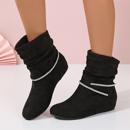 Mujer Botas Botas holgadas Tallas Grandes Exterior Diario Botines Botines Pedrería Tacón oculto Dedo Puntiagudo Vintage Moda Elegante Ante Sintético Mocasín Color sólido Negro
Mujer Botas Botas holgadas Tallas Grandes Exterior Diario Botines Botines Pedrería Tacón oculto Dedo Puntiagudo Vintage Moda Elegante Ante Sintético Mocasín Color sólido Negro