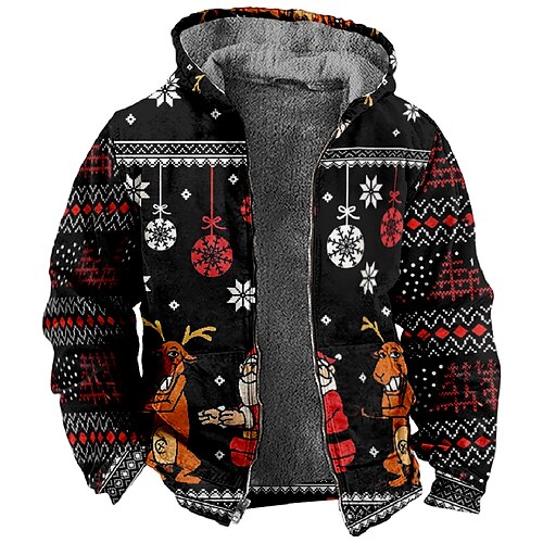 Noël Pardessus Sweat à capuche zippé Sweat Imprime Poche avant Art graphique Pardessus Pour Homme Femme Unisexe Adulte Estampage à chaud 100 % Polyester Soirée
Noël Pardessus Sweat à capuche zippé Sweat Imprime Poche avant Art graphique Pardessus Pour Homme Femme Unisexe Adulte Estampage à chaud 100 % Polyester Soirée