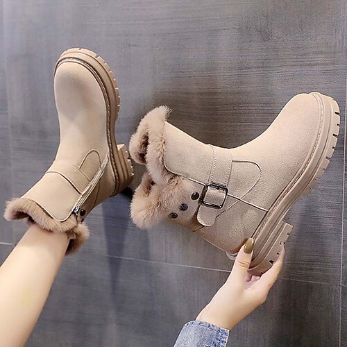 Mujer Botas Botas cowboy Tallas Grandes Botas de tacon Exterior Diario Forrado con Lana Botas a media pierna Remache Hebilla Tacón Plano Dedo redondo Vintage Elegante Sensual Piel Sintética Ante
Mujer Botas Botas cowboy Tallas Grandes Botas de tacon Exterior Diario Forrado con Lana Botas a media pierna Remache Hebilla Tacón Plano Dedo redondo Vintage Elegante Sensual Piel Sintética Ante