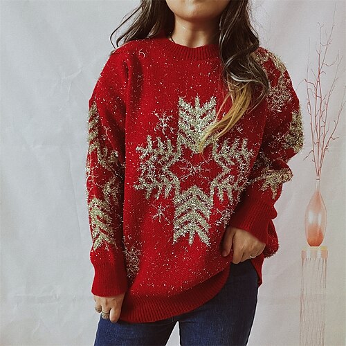 Damen Pullover Weihnachtspullover Rundhalsausschnitt Grobstricken Stricken Polyester Stickerei Strick Frühling Herbst Winter Standard Schulanfang Weihnachten Täglich Modisch Kuschelig Täglich Langarm
Damen Pullover Weihnachtspullover Rundhalsausschnitt Grobstricken Stricken Polyester Stickerei Strick Frühling Herbst Winter Standard Schulanfang Weihnachten Täglich Modisch Kuschelig Täglich Langarm