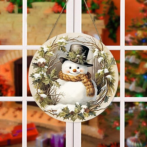 1pc, Rustic Snowman Wreath Wooden Circular Sign, Vintage Plaque Decorative Wall Art, Wall Decoration, Room Decoration, Home Decoration, Restaurant Decoration, Bar Decoration, Cafe Decoration
1pc, Rustic Snowman Wreath Wooden Circular Sign, Vintage Plaque Decorative Wall Art, Wall Decoration, Room Decoration, Home Decoration, Restaurant Decoration, Bar Decoration, Cafe Decoration