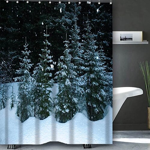 Rideau de douche de noël avec crochets, décor de salle de bains, ensemble de rideaux de douche en tissu imperméable avec 12 crochets en plastique
Rideau de douche de noël avec crochets, décor de salle de bains, ensemble de rideaux de douche en tissu imperméable avec 12 crochets en plastique