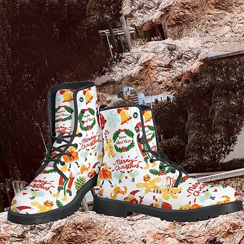 Herren Damen Stiefel Arbeitsschuhe Wanderschuhe Brautkleider schlicht Weihnachten PU Komfortabel Rutschfest Stiefeletten / Stiefeletten Gummiband Weiß Rote Blau 3D Herbst Winter
Herren Damen Stiefel Arbeitsschuhe Wanderschuhe Brautkleider schlicht Weihnachten PU Komfortabel Rutschfest Stiefeletten / Stiefeletten Gummiband Weiß Rote Blau 3D Herbst Winter