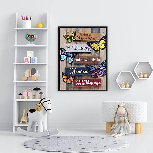 Toile d'art mural de noël, magnifiques imprimés et affiches de papillons, portrait abstrait, peinture décorative en tissu pour salon, images sans cadre
Toile d'art mural de noël, magnifiques imprimés et affiches de papillons, portrait abstrait, peinture décorative en tissu pour salon, images sans cadre