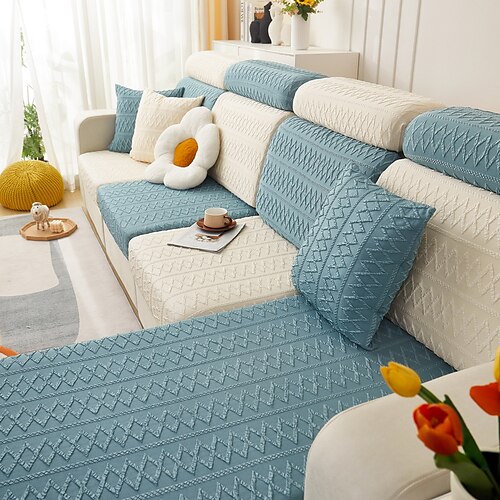 Spandex Couch Seat Covers Jacquard Sectional Sofa Cover Anti-Scratch For Dogs Pet, Slipcovers For Love Seat, L Shaped,3 Seater, U Shaped, Arm Chair Washable Couch Protector
Spandex Couch Seat Covers Jacquard Sectional Sofa Cover Anti-Scratch For Dogs Pet, Slipcovers For Love Seat, L Shaped,3 Seater, U Shaped, Arm Chair Washable Couch Protector