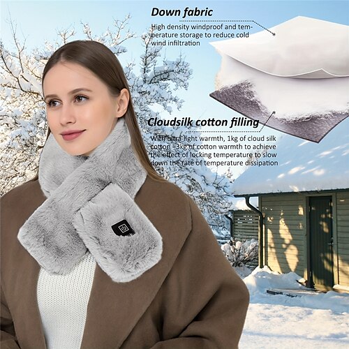 Weicher Plüsch-Heizschal, einfarbig, USB-Schal mit elektrischer Heizung, Herbst-Winter, warm, kältebeständig, Unisex-Schal mit Kreuzbindung
Weicher Plüsch-Heizschal, einfarbig, USB-Schal mit elektrischer Heizung, Herbst-Winter, warm, kältebeständig, Unisex-Schal mit Kreuzbindung