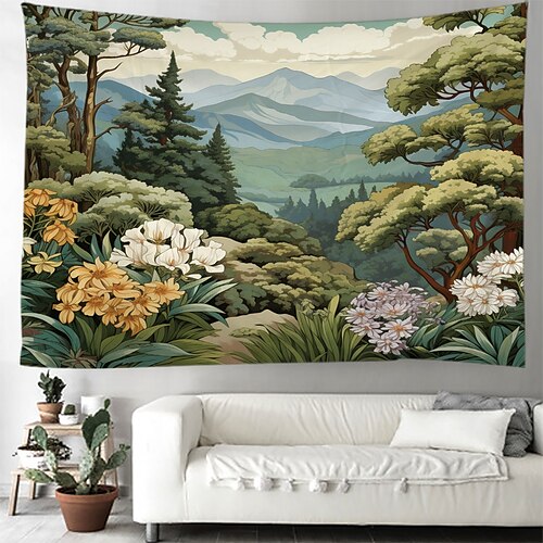 Paisagem floral pendurado tapeçaria arte da parede grande tapeçaria mural decoração fotografia pano de fundo cobertor cortina casa quarto sala de estar decoração
Paisagem floral pendurado tapeçaria arte da parede grande tapeçaria mural decoração fotografia pano de fundo cobertor cortina casa quarto sala de estar decoração