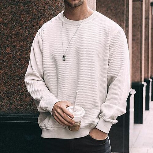 Hombre Sudadera Blanco Cuello Barco Plano Deporte Diario Festivos Ropa de calle Básico Casual Primavera Otoño Ropa Sudaderas con capucha Sudaderas
Hombre Sudadera Blanco Cuello Barco Plano Deporte Diario Festivos Ropa de calle Básico Casual Primavera Otoño Ropa Sudaderas con capucha Sudaderas