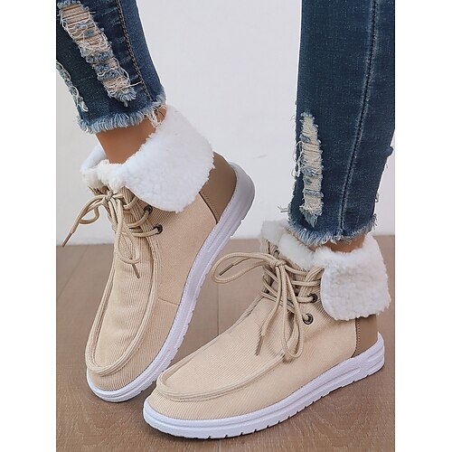 Mujer Botas Bailarinas Slip-Ons Botas de nieve Tallas Grandes Exterior Trabajo Diario Botines Botines Invierno Tacón Plano Dedo redondo Felpa Confort Minimalismo PU Cordones Color sólido Negro Marrón
Mujer Botas Bailarinas Slip-Ons Botas de nieve Tallas Grandes Exterior Trabajo Diario Botines Botines Invierno Tacón Plano Dedo redondo Felpa Confort Minimalismo PU Cordones Color sólido Negro Marrón